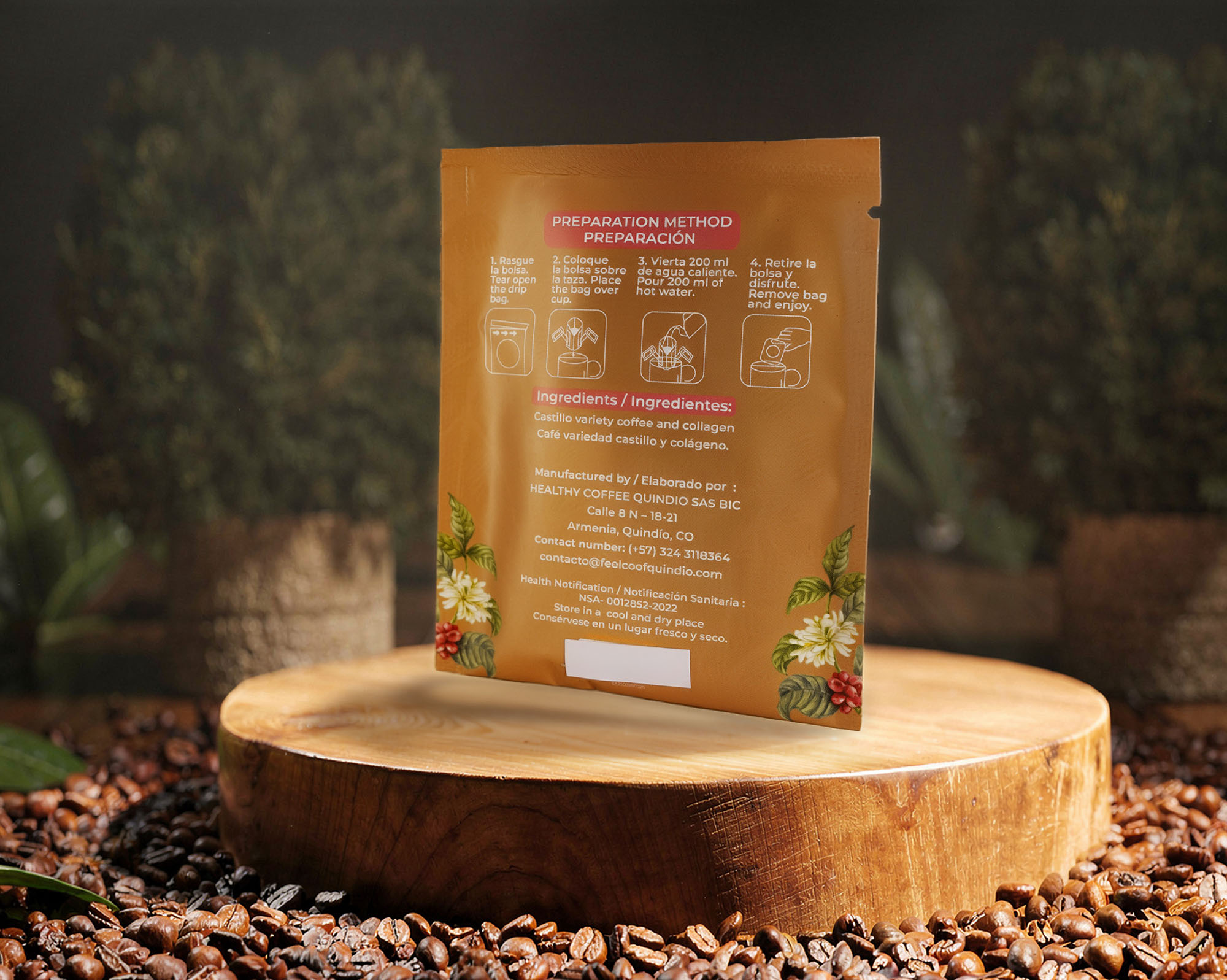 Caja x30 Drips Café Colágeno / Collagen Coffee