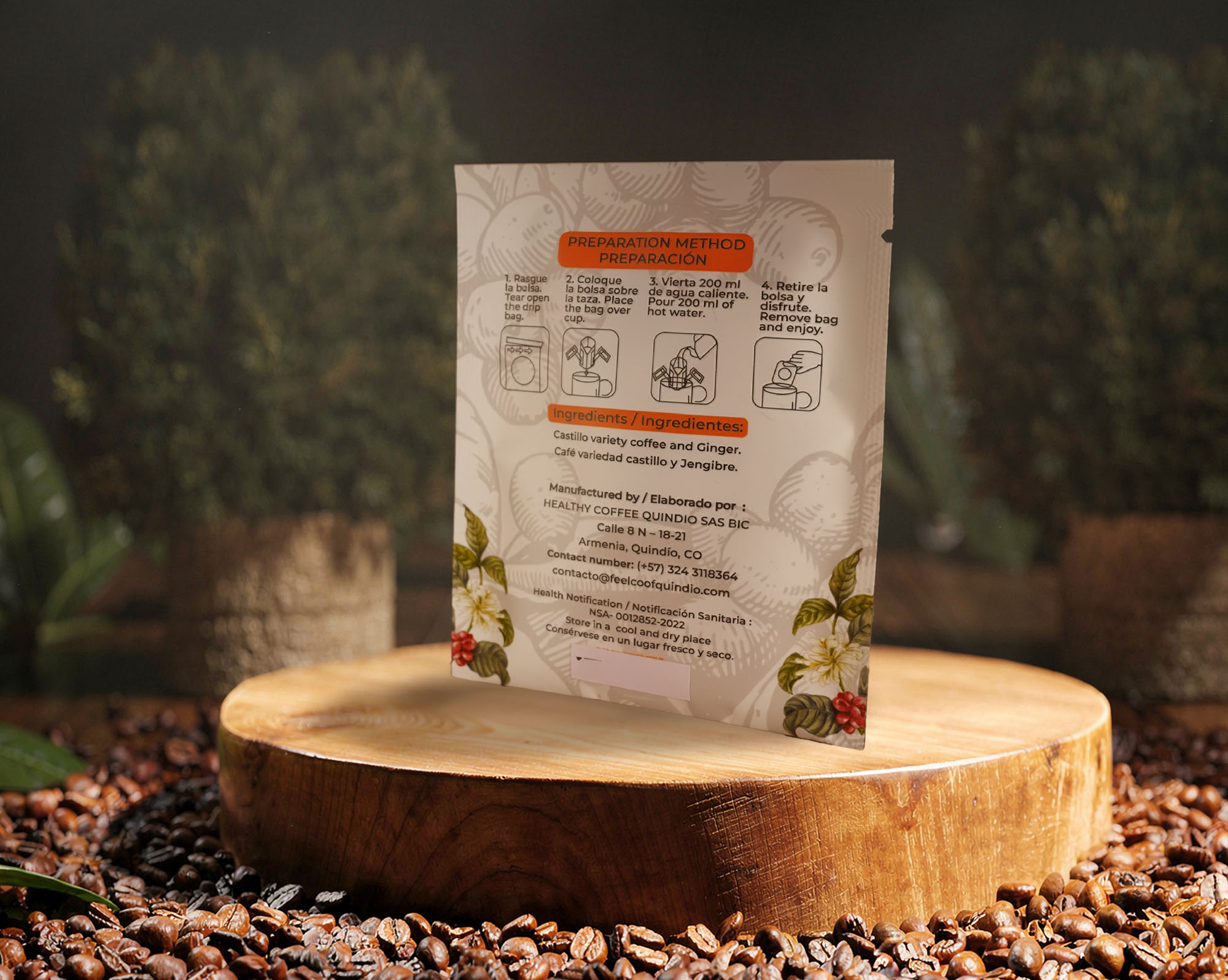 Caja x30 Drips Café Jengibre / Ginger Coffee